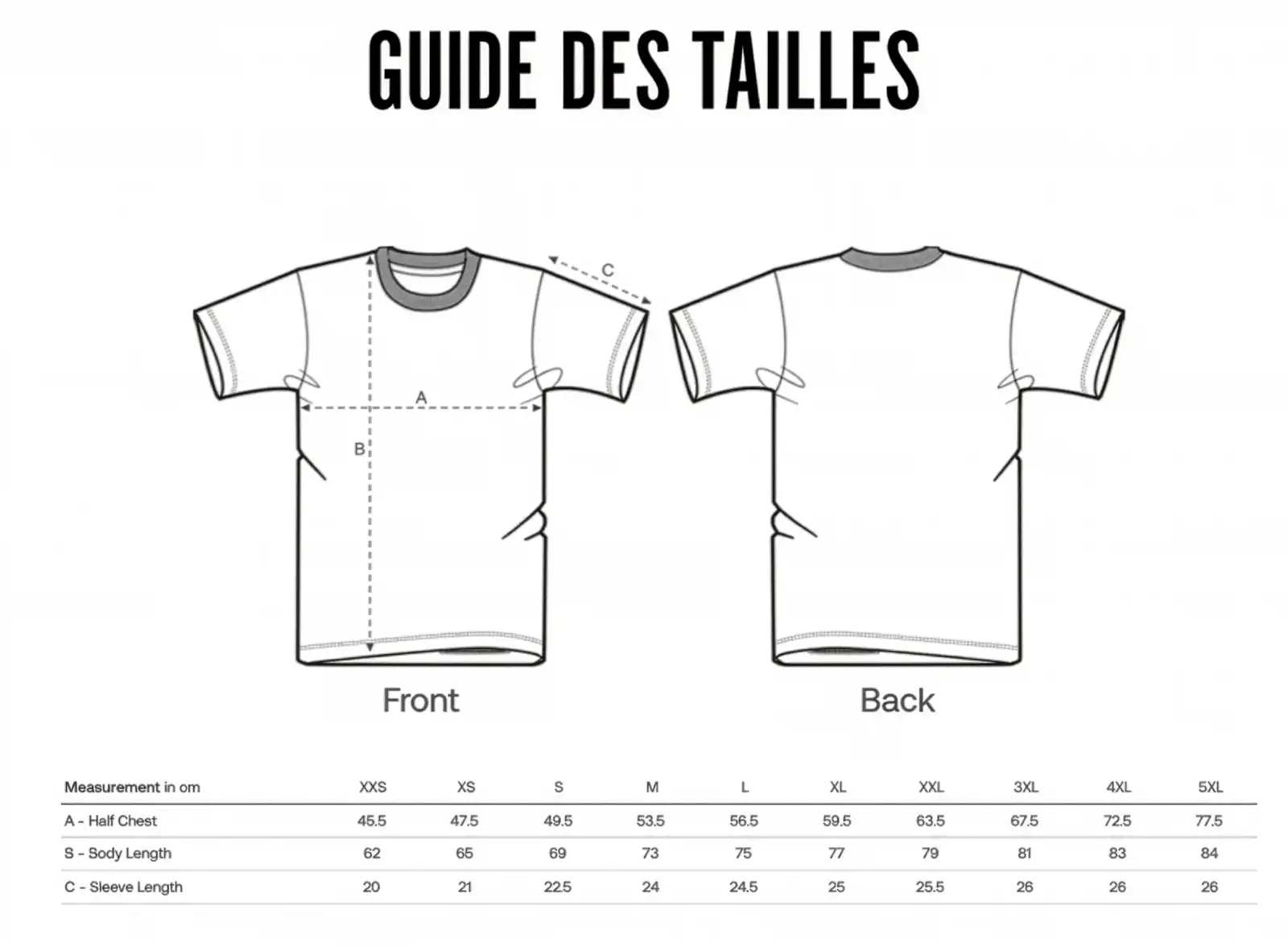 Guide des tailles Iconics Padel